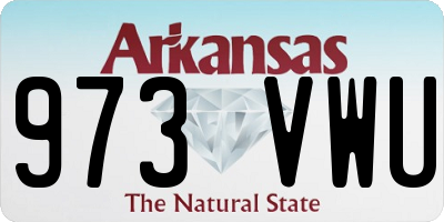 AR license plate 973VWU