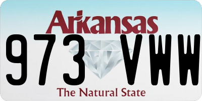 AR license plate 973VWW