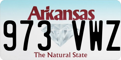 AR license plate 973VWZ
