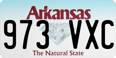 AR license plate 973VXC