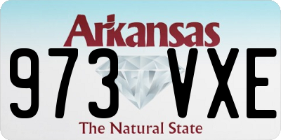AR license plate 973VXE