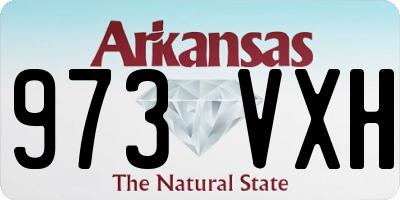 AR license plate 973VXH