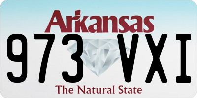 AR license plate 973VXI