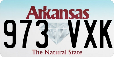 AR license plate 973VXK