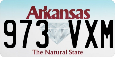 AR license plate 973VXM