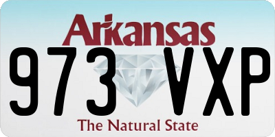 AR license plate 973VXP