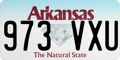 AR license plate 973VXU