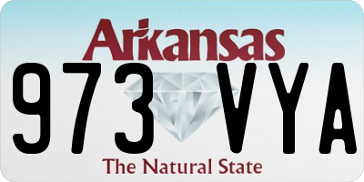 AR license plate 973VYA