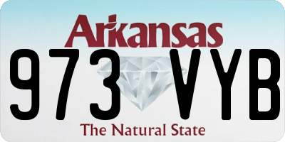 AR license plate 973VYB