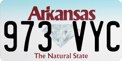 AR license plate 973VYC
