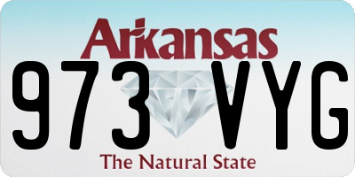 AR license plate 973VYG