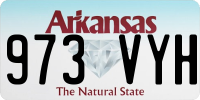 AR license plate 973VYH