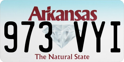 AR license plate 973VYI