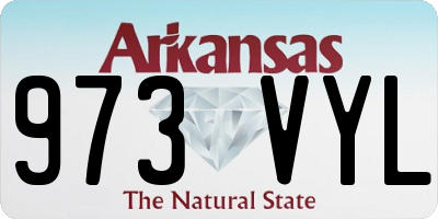 AR license plate 973VYL
