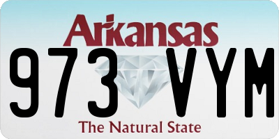 AR license plate 973VYM
