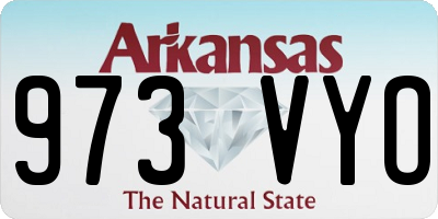 AR license plate 973VYO