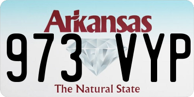 AR license plate 973VYP