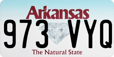 AR license plate 973VYQ