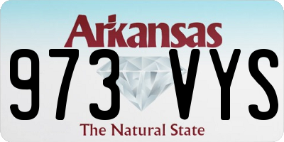 AR license plate 973VYS