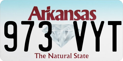 AR license plate 973VYT