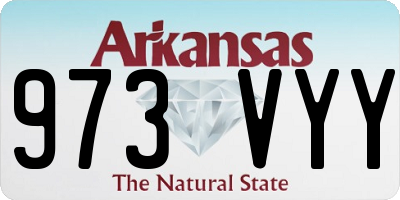 AR license plate 973VYY