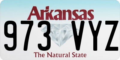 AR license plate 973VYZ