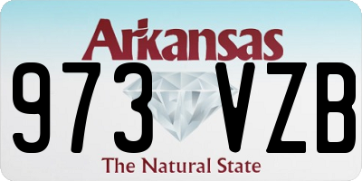 AR license plate 973VZB