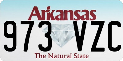AR license plate 973VZC