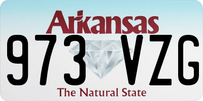 AR license plate 973VZG