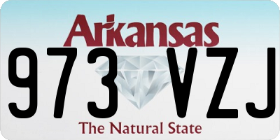 AR license plate 973VZJ