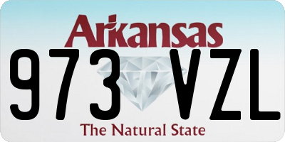AR license plate 973VZL