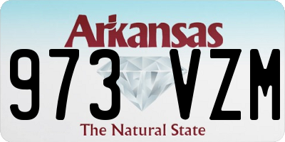 AR license plate 973VZM
