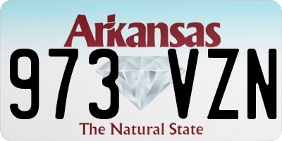 AR license plate 973VZN