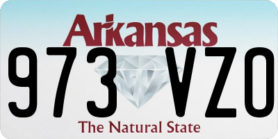 AR license plate 973VZO