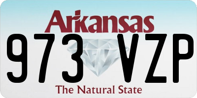 AR license plate 973VZP