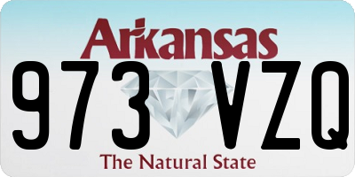 AR license plate 973VZQ
