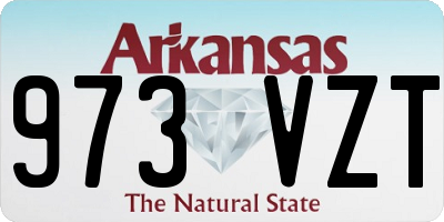 AR license plate 973VZT