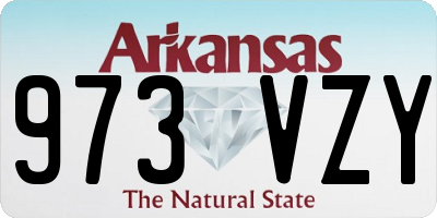 AR license plate 973VZY