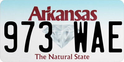 AR license plate 973WAE
