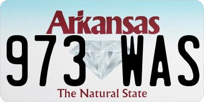 AR license plate 973WAS