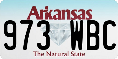 AR license plate 973WBC
