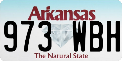 AR license plate 973WBH