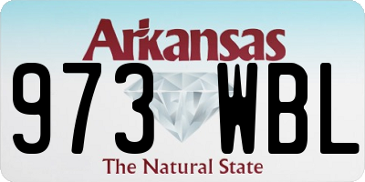 AR license plate 973WBL