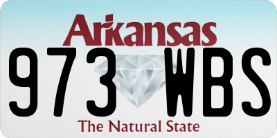 AR license plate 973WBS