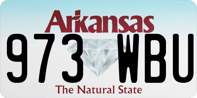 AR license plate 973WBU