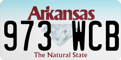 AR license plate 973WCB