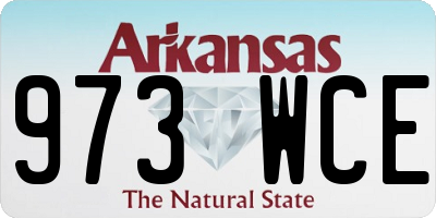 AR license plate 973WCE