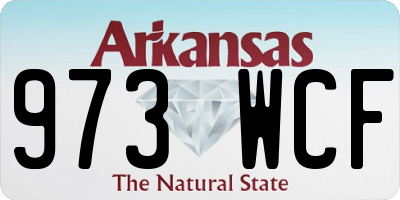 AR license plate 973WCF
