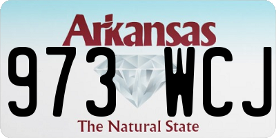 AR license plate 973WCJ