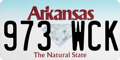 AR license plate 973WCK